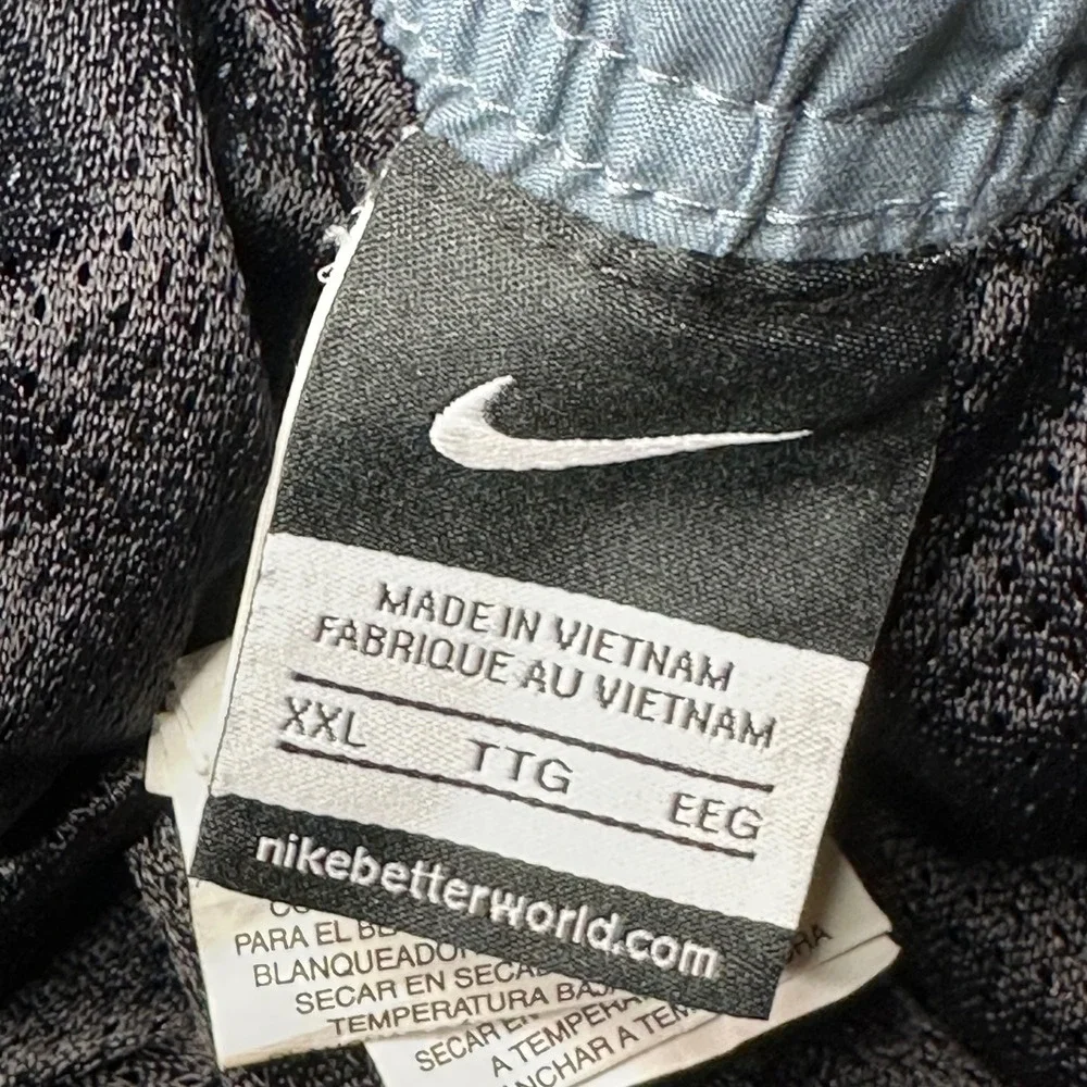 Nike Swim Trunks Men XXL Black Grey Blue Colorblock Mesh Lined NESS7421-001